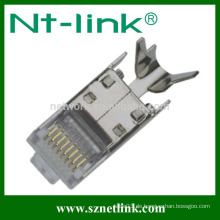 Netzwerk 8p8c STP modularer Stecker mit Kabelclip